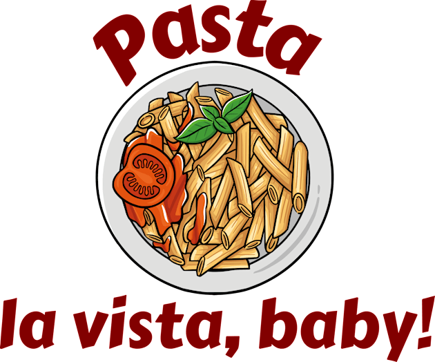 Pasta La Vista Baby Kids T-Shirt by Allthingspunny