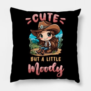 Cute But A Little Moody I Equestrian Pony Horse Fan Pillow