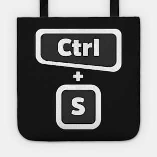 Ctrl + S  - Computer Programming - Dark Color Tote