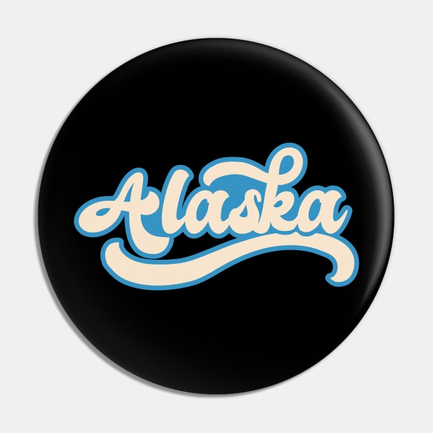 Alaska Retro Pin by SunburstGeo