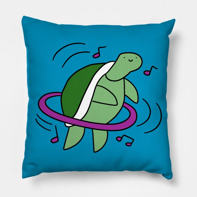 Hula Hoop Turtle Pillow by saradaboru