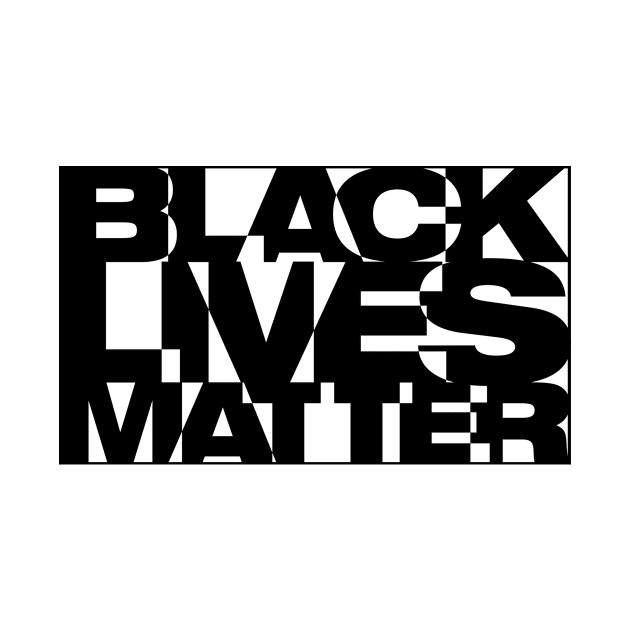 Black Live Matter Chaotic Typography by wheedesign