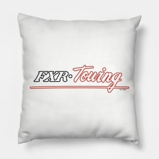 F X R - Towing Solid White Black and Red T-Shirt Pillow