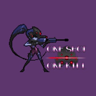 Overwatch - 16-Bit Widowmaker Quote T-Shirt