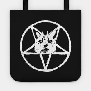 Black Metal Cat Tote