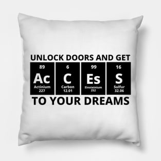 Unlock Doors And Get Access To Your Dreams Pillow