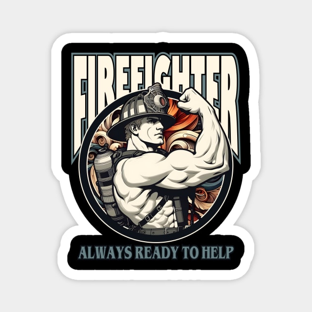 firefighter Magnet by sisidsi