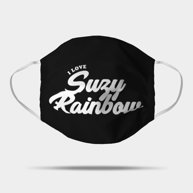 I Love Suzy Rainbow Celebrity Mask Teepublic Uk