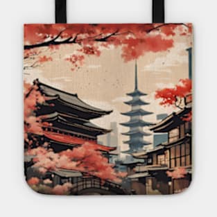 japan tokyo vintage travel tourism 9 Tote