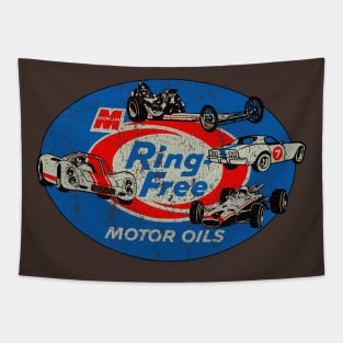 Ring Free Oil Race Proven 1923 Vintage Tapestry