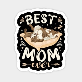 Best Mom Ever Mother Siamese Cat 2 Kittens Mother'S Day Magnet