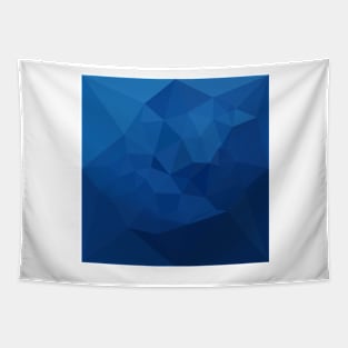 Egyptian Blue Abstract Low Polygon Background Tapestry