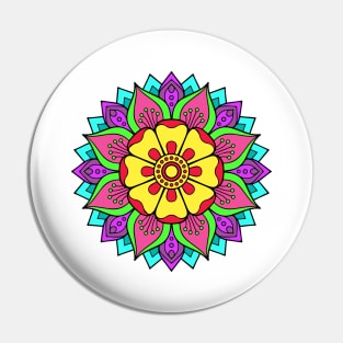 Floral Mandalas 144 (Style:20) Pin