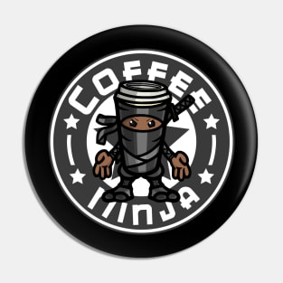 Coffee Ninja - Black Pin