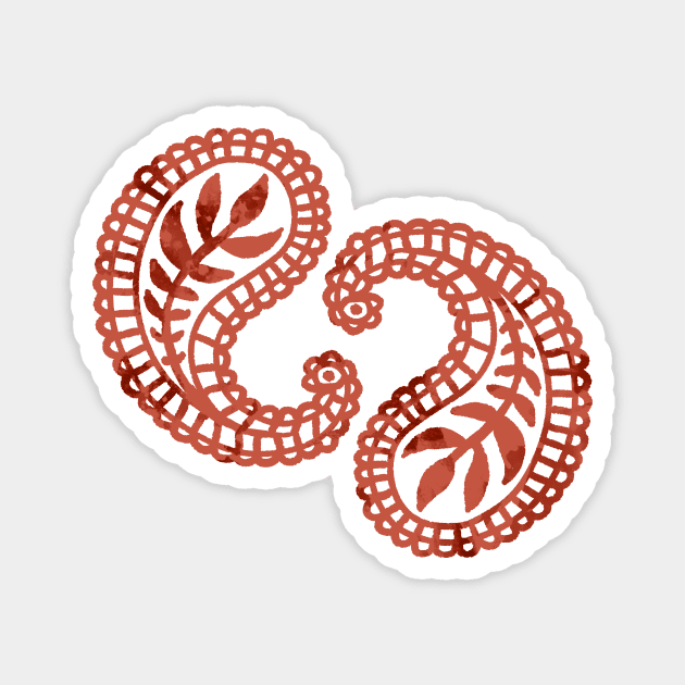 Paisley Magnet by Olooriel