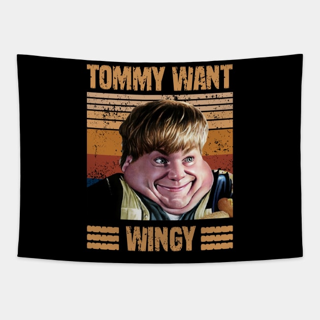 Tommy Boy Likey Tommy Want Wingy Vintage Tapestry by Hoang Bich