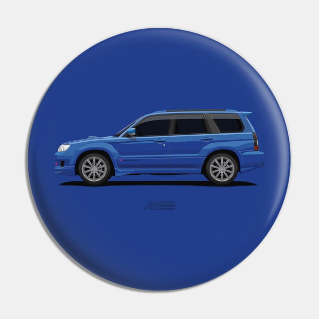 Forester SG STI Facelift Blue Pin by ARVwerks