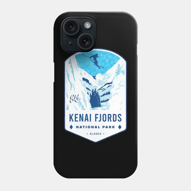 Ski Kenai Fjords National Park Alaska Phone Case by JordanHolmes