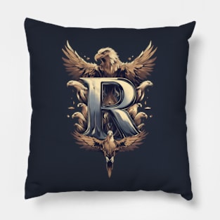 Eagles and the letter R - Fantasy Pillow