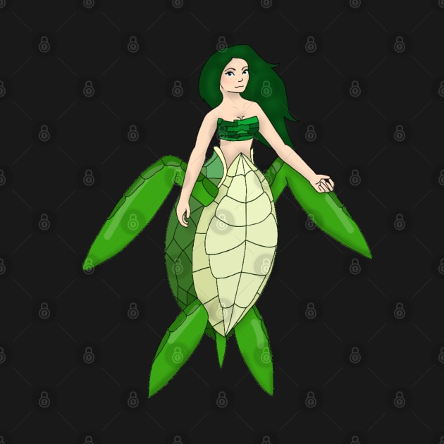 Turtle mermaid... it's a turmaid! by ceolsonart