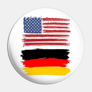 America and Germany Flag Pin