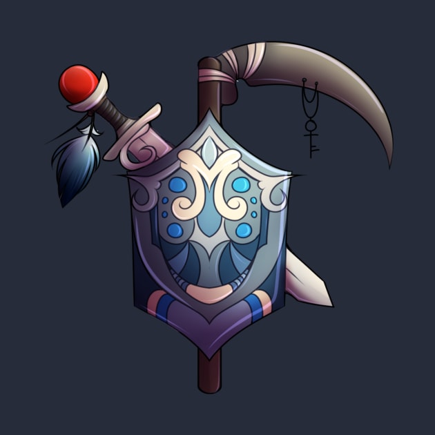 Sword, Scythe & Shield by MithFuril