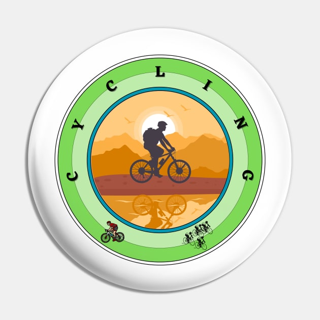 Cycling Pin by Tanu Fashion