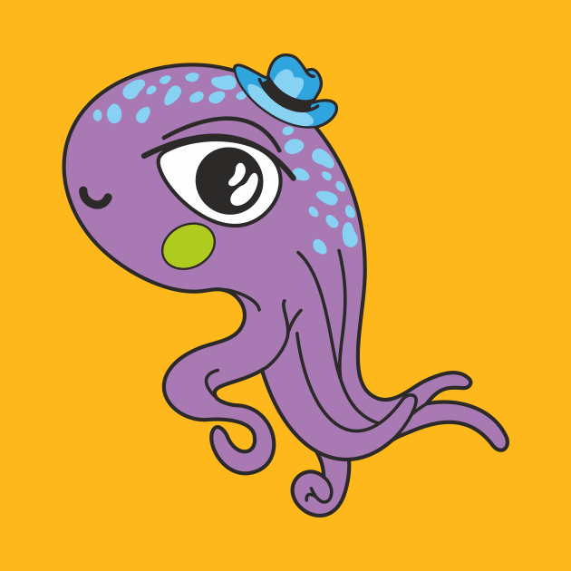 Purple Octopus by idiotstile