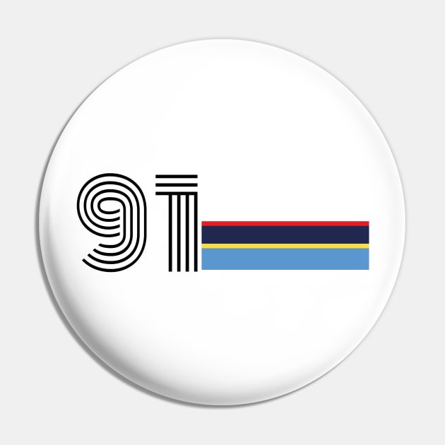 1991 PTS color Pin by JPA-Graphisme