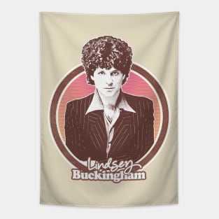 Lindsey Buckingham // Retro Style Fan Design Tapestry