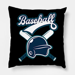 Retro Baseball Logo Pillow