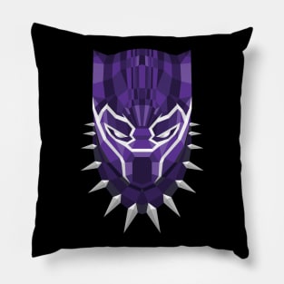 Geometric Panther Head Pillow