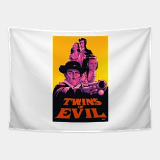 Twins of Evil Movie Art Tapestry