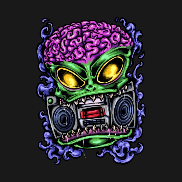 Alien Boom Box by XXII Designs