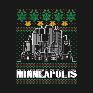 Minneapolis Minnesota Ugly Christmas T-Shirt