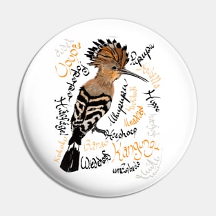 Hoopoe: Upupa epops, "hudhud" Pin