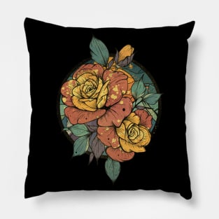 Colourful Flowers Pillow