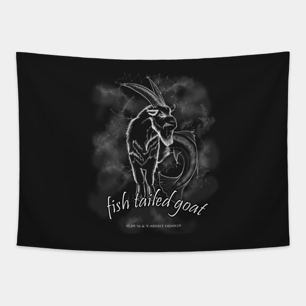 Fish Tailed Goat (Dark) Tapestry by fishtailedgoat