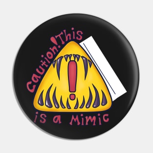 Blank Mimic Label Pin