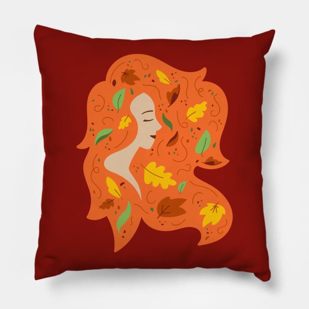 Autumn soul Pillow by rakelittle