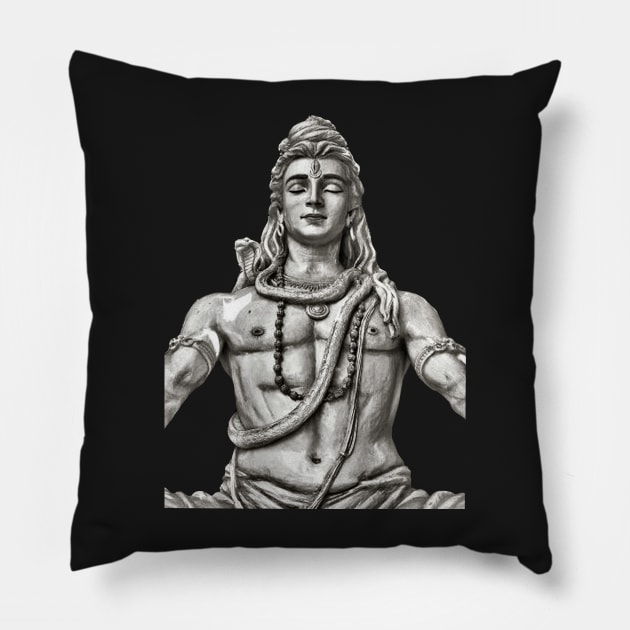 Shiva Maha Deva Hindu Deities Pillow by PlanetMonkey