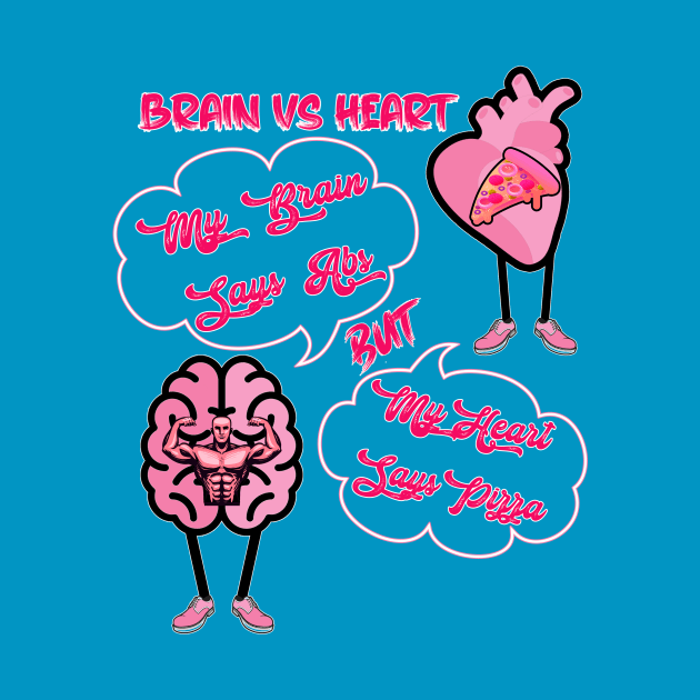 Brain vs Heart by JB's Design Store