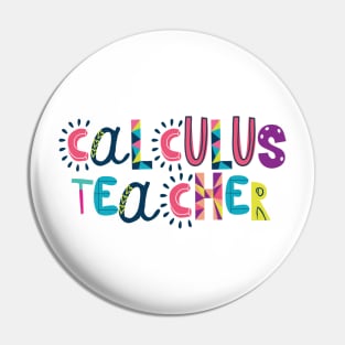 Cute Calculus Teacher Gift Idea Back to School Pin