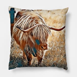 Highland Cow Pillow