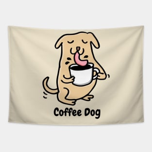 Coffee Dog Tapestry