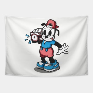 Beats and Bangers Vintage Cartoon Character Tapestry