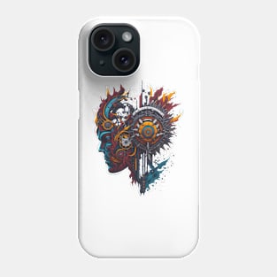 Fusion of man and machine Phone Case