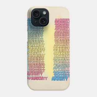 Anxiety ††† Graphic Design Typography Phone Case