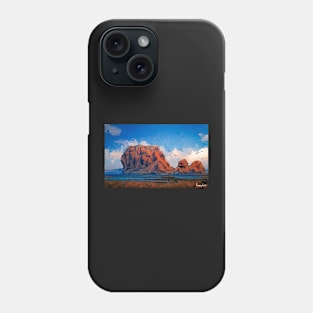 Red Mountain by the Sea Phone Case