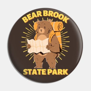 Bear Brook State Park Camping Bear Pin